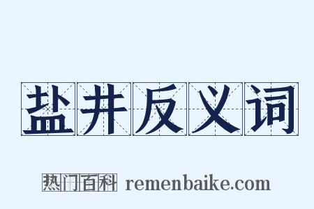 盐井反义词是什么意思的图片